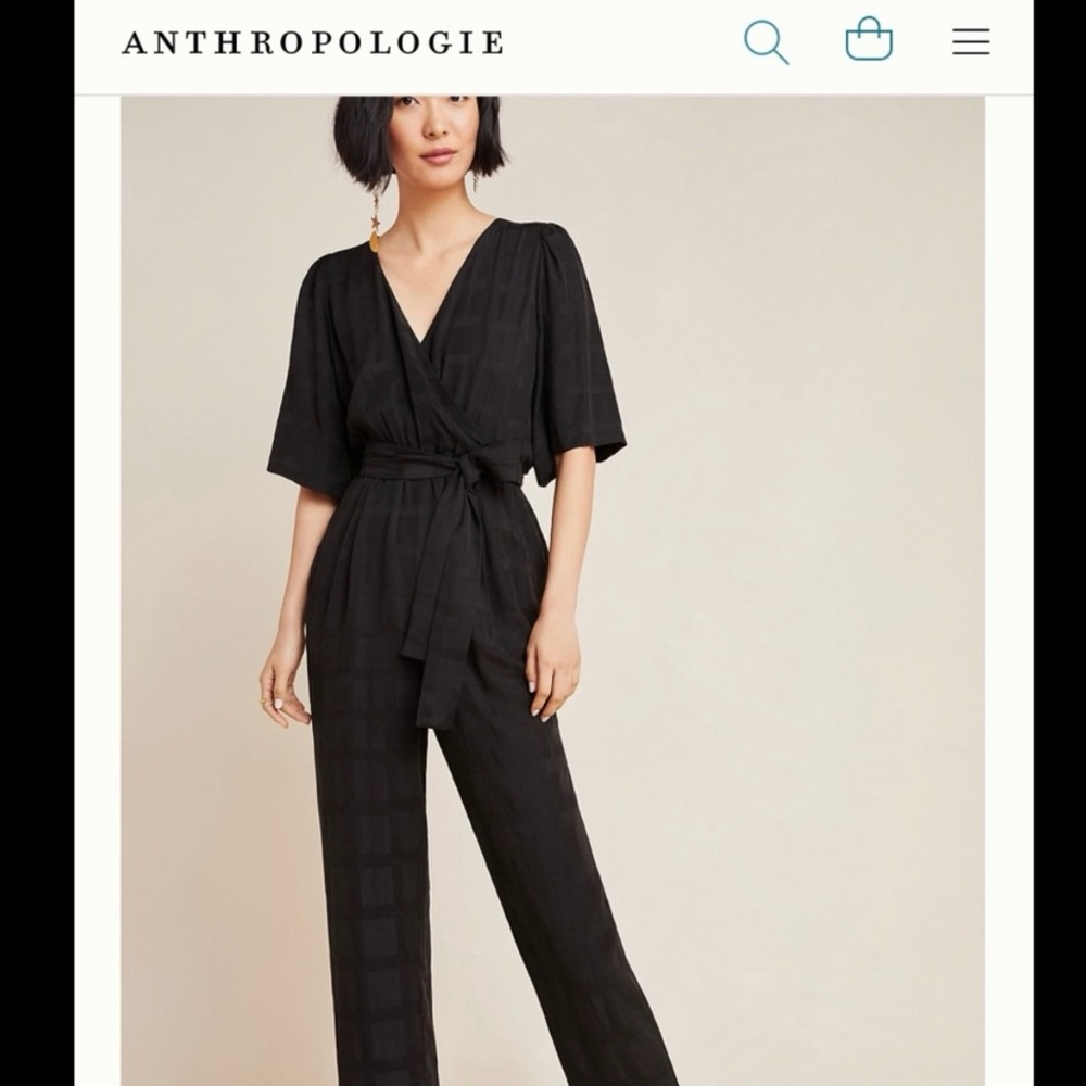 Xsmall Anthropologie Dolan Black Jumpsuit